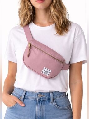 Herschel Rose Pink Canvas Waist/Cross Body Bag